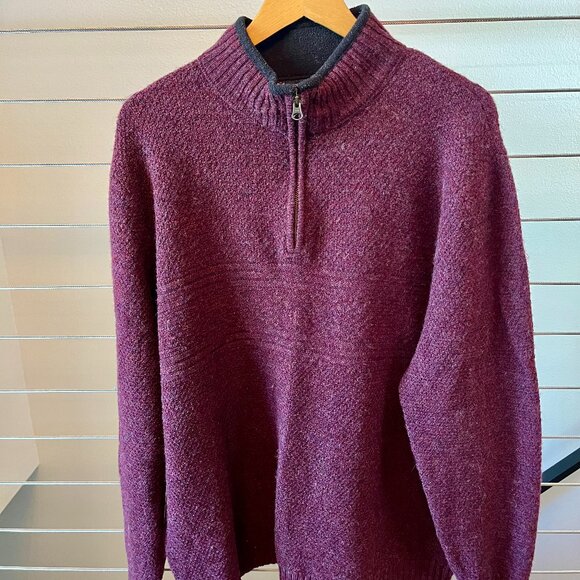Men's Pendleton washable wool quarter zip sweater (XL) - Picture 1 of 4